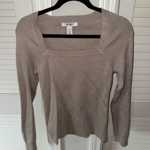 White House Black Market Women's Beige Sweater